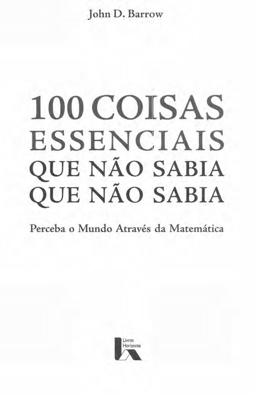 100 Coisas Essenciais que Não Sabia – Perceba o Mundo Através da Matemática (Baixar PDF Grátis)